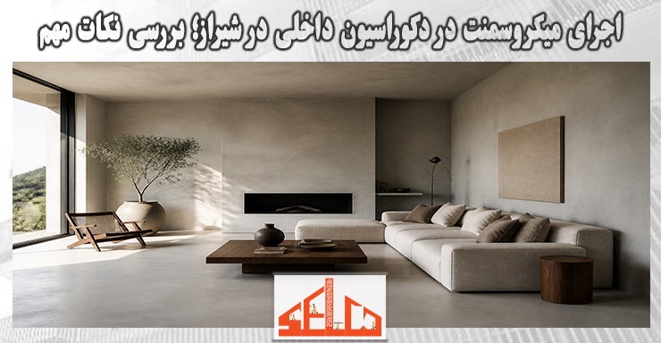 اجرای میکروسمنت در دکوراسیون داخلی در شیراز؛ بررسی نکات مهم اجرای میکروسمنت در دکوراسیون داخلی در شیراز؛ بررسی نکات مهم