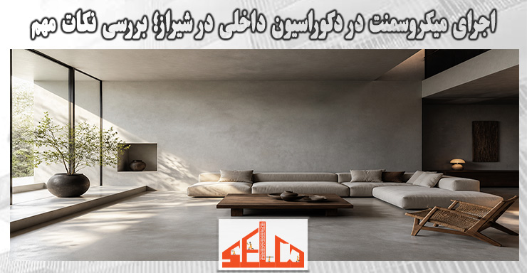 اجرای میکروسمنت در دکوراسیون داخلی در شیراز