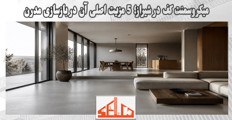 میکروسمنت کف در شیراز؛ 5 مزیت اصلی آن در بازسازی مدرن