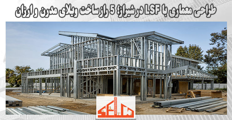 طراحی معماری با LSF در شیراز؛ 5 راز ساخت ویلای مدرن و ارزان طراحی معماری با LSF در شیراز؛ 5 راز ساخت ویلای مدرن و ارزان