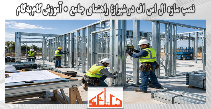 نصب سازه ال اس اف در شیراز؛ راهنمای جامع + آموزش گامبهگام 2 نصب سازه ال اس اف در شیراز